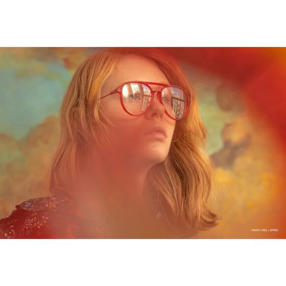 New Grey Ant Praph Eyeglasses In Red - Picture 3 of 4